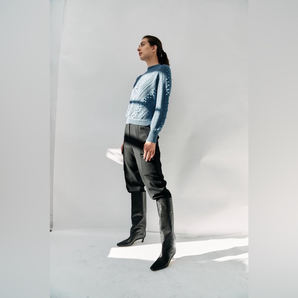 Sézane Solal Jumper in Vintage Blue | Size S - Picture 16 of 16